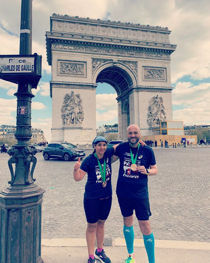 nadia finisher marathon de paris