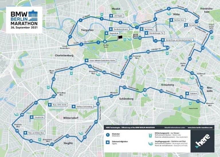 Le Marathon de Berlin, le parcours le plus rapide RunMotion Coach Running