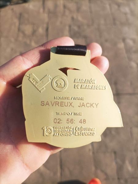 Médaille finisher du Marathon de Valence 2022