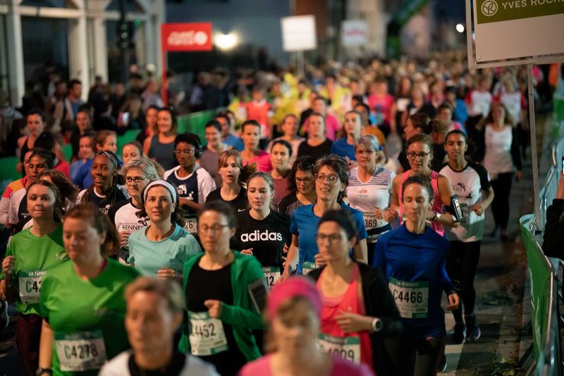 Coureuse de la Féminine Yves Rocher lors du Marathon Vert Rennes