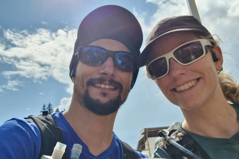 Yannick et sa compagne après la Transju' Trail 42km