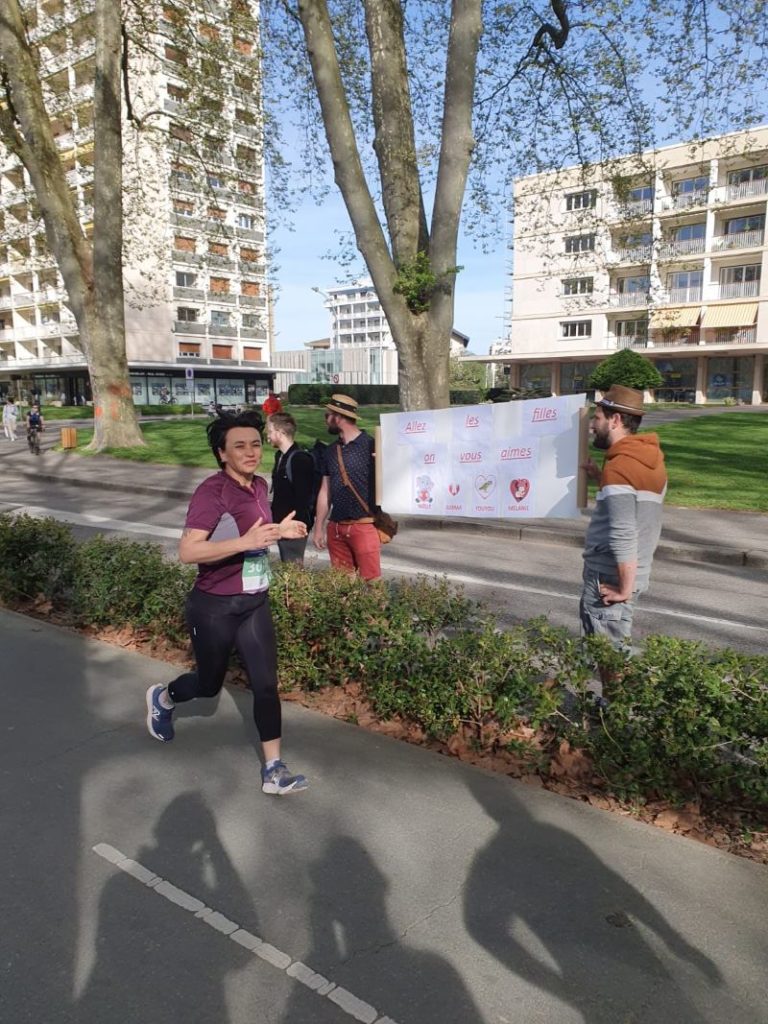 Angeline enchaine les 5 et 10km du lac d'Annecy