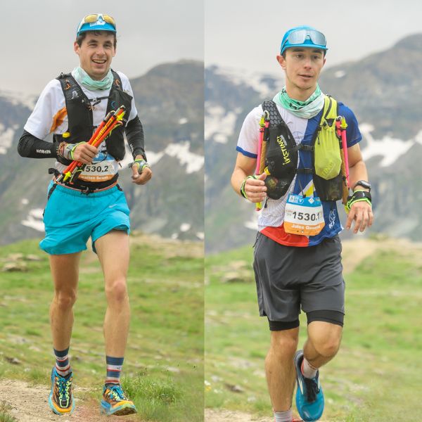 Matteo et Jules sur le Trail des 6 Cols