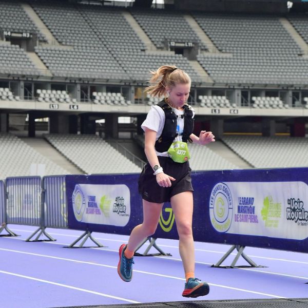 Anne-Laure pendant la Grande Course du Grand Paris