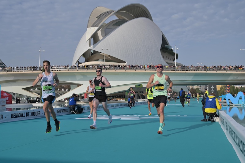 Marathon de Valence arrivée bleue