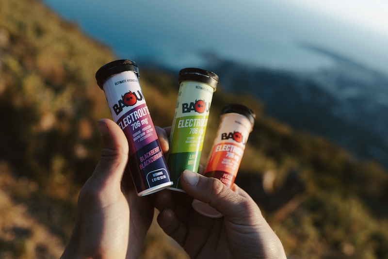 Electrolytes Baouw 3 goûts pour les sportifs