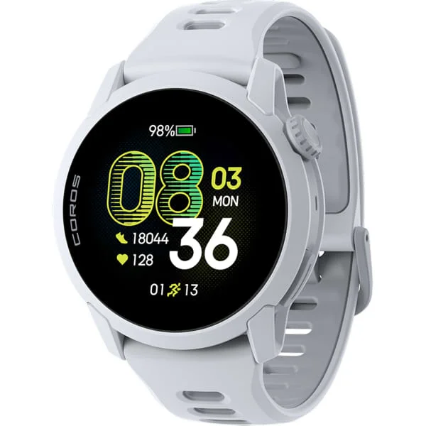 Coros Pace 4 white GPS watch with silicone strap