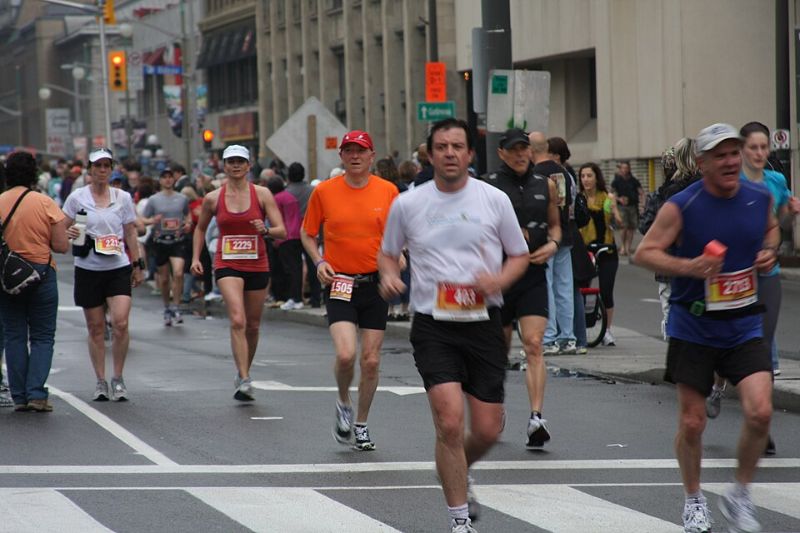 Corredores del maratón de Ottawa